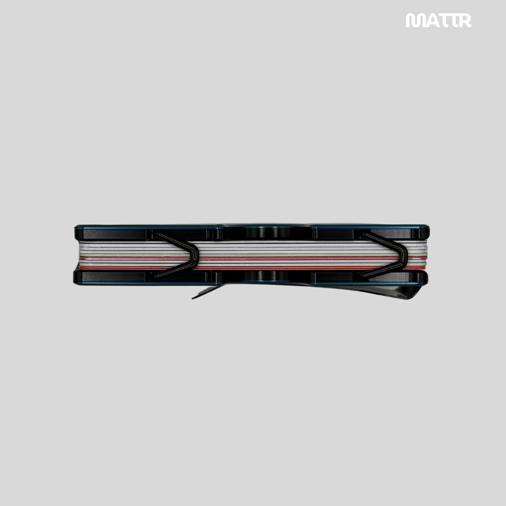 MATTR Hinge Wallet - Steel Blue